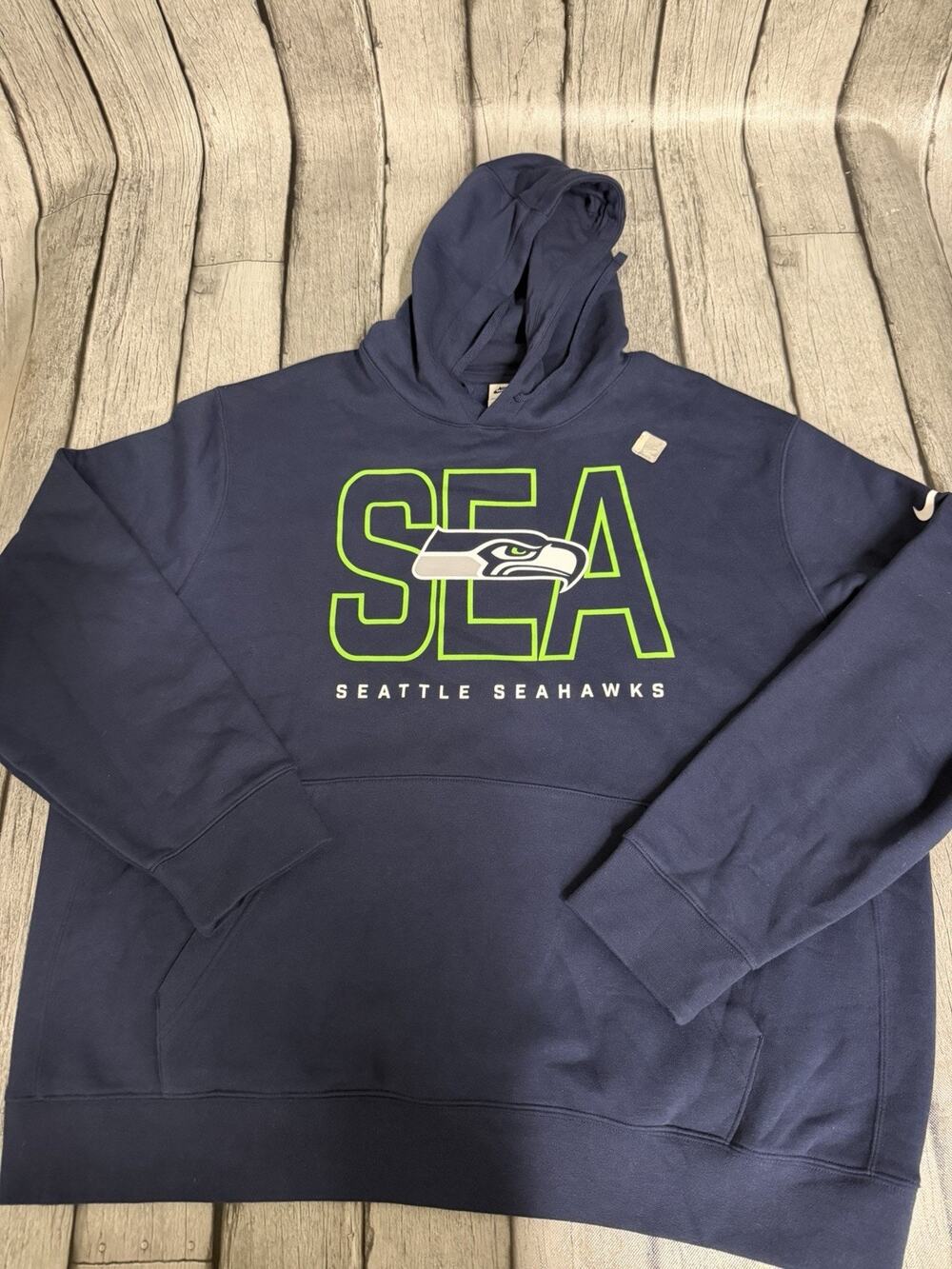 NWOT Men’s Nike Seattle Seahawks Busted Play Hoodie XXL Navy 2XL